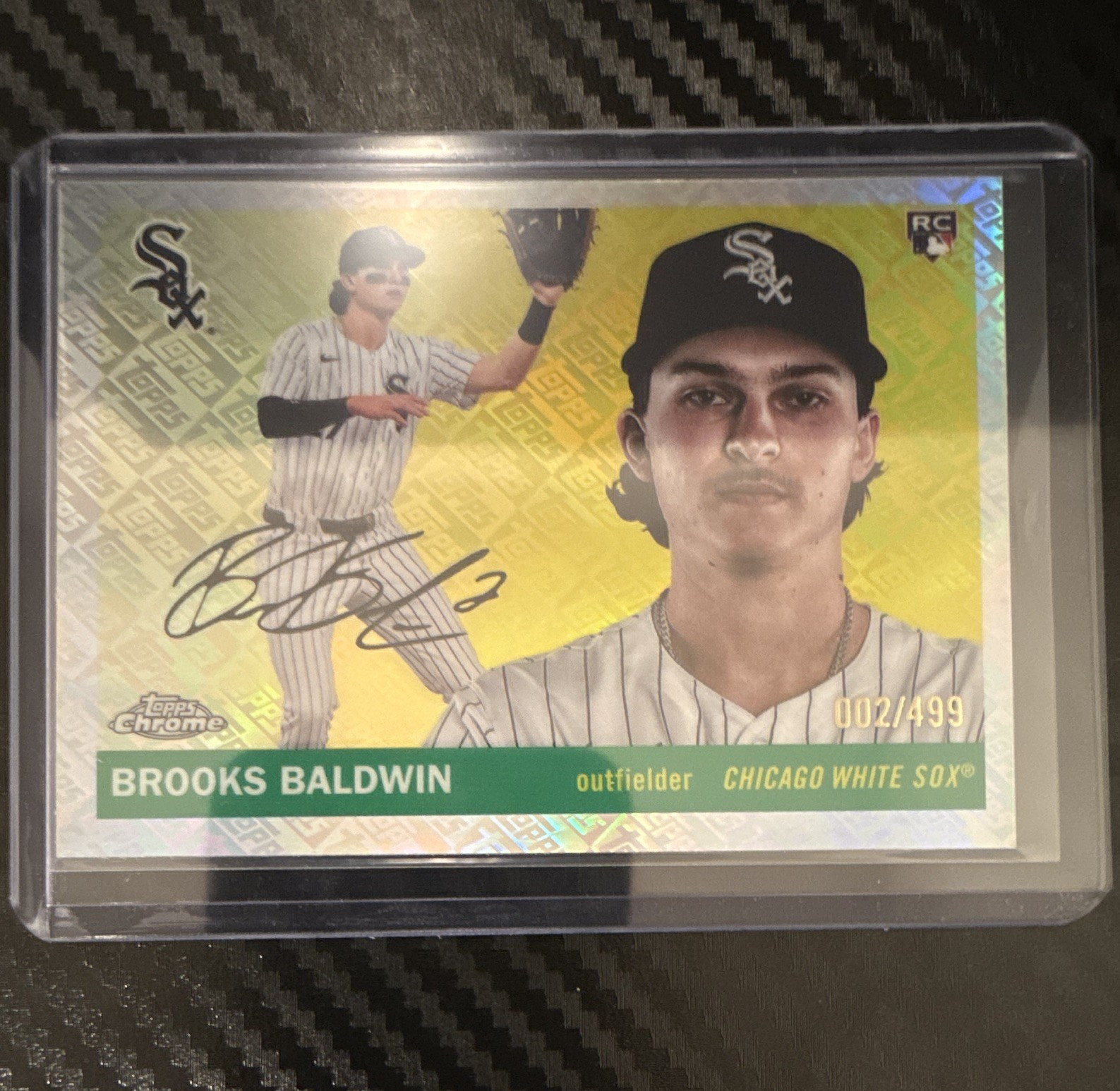Topps 2024 Chrome Brooks Baldwin RC Topps logo refractor White Sox 002/499
