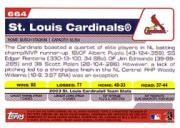 2004 Topps #664 St. Louis Cardinals TC – BB