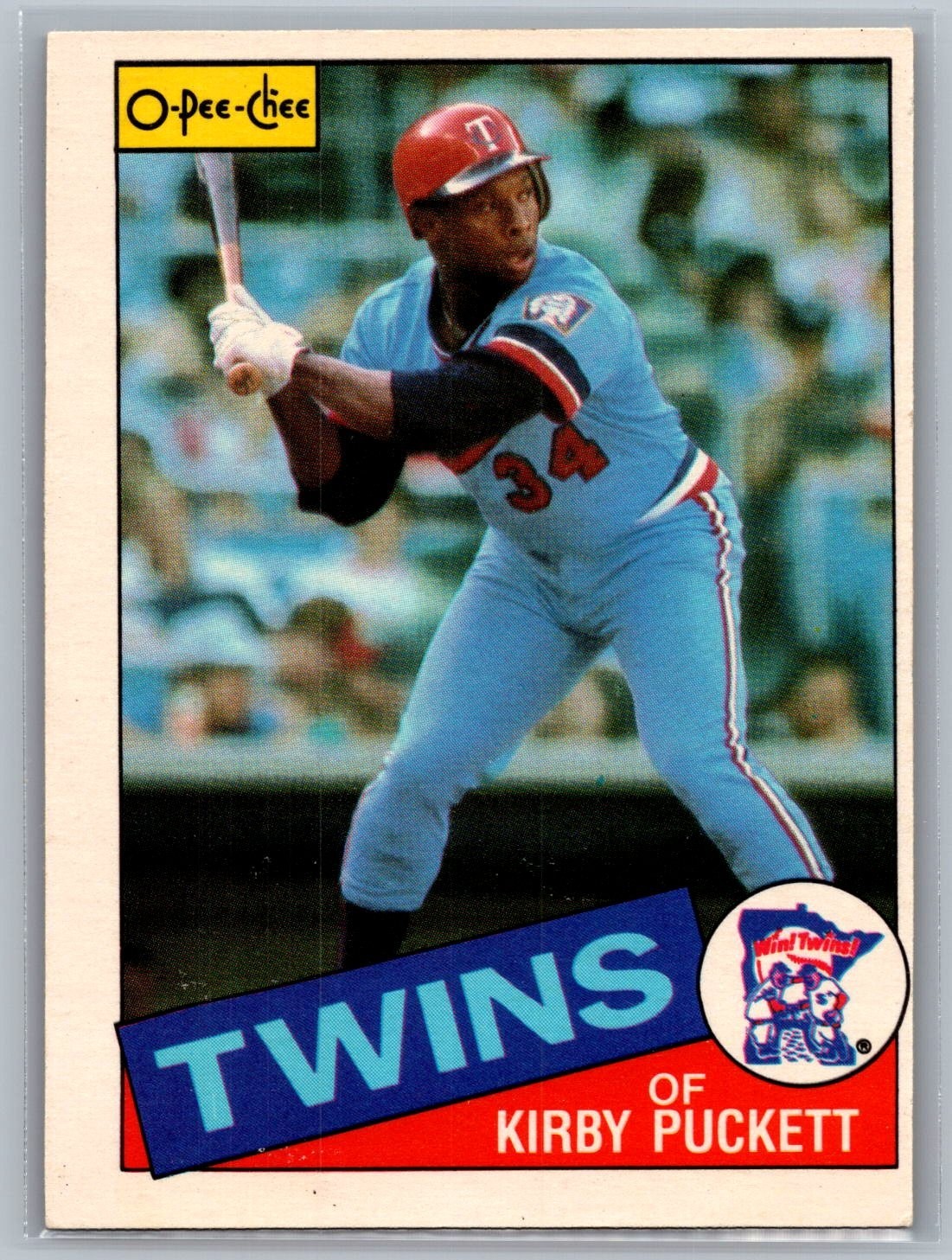 1985 O-Pee-Chee – Kirby Puckett #10 (RC) – HOF EX-MT