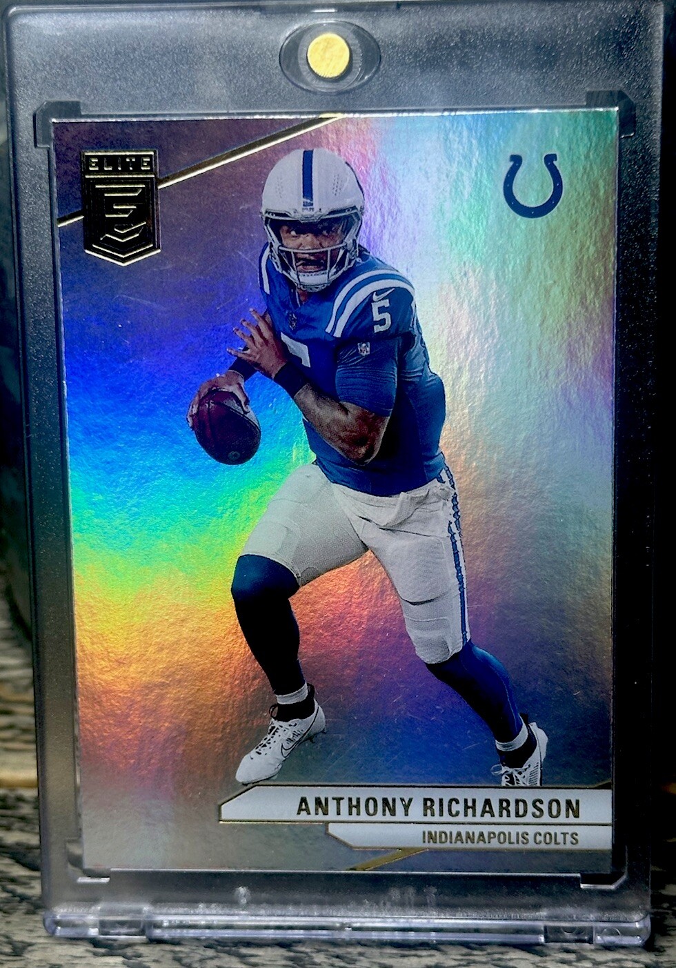 Anthony Richardson RAINBOW HOLO SP RARE PANINI SILVER INVESTMENT CARD ROY