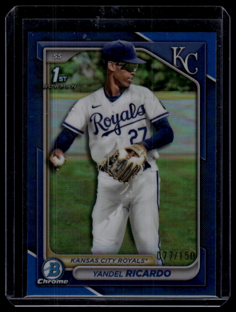 2024 Bowman Chrome #BCP-177 Yandel Ricardo Prospects Blue Refractors #/150