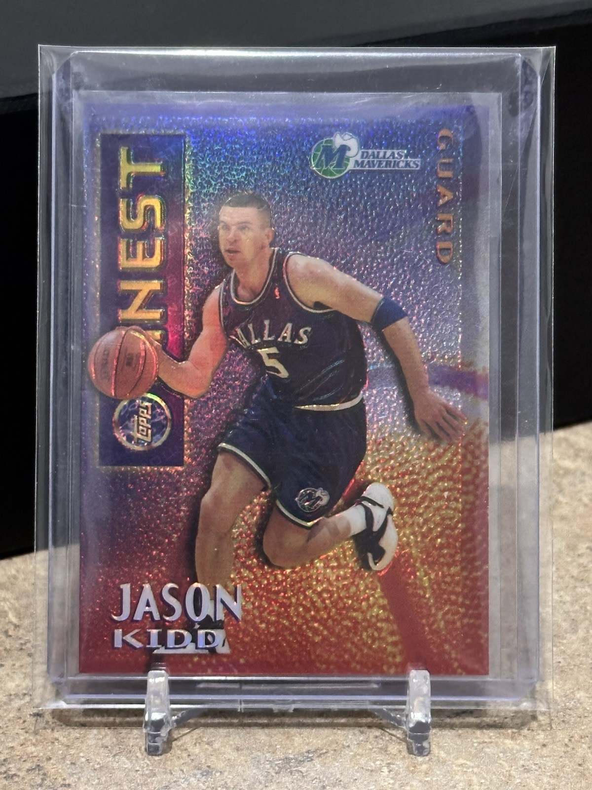 1995-96 Topps Finest Mystery Borderless Refractor Jason Kidd #M9 Mavericks