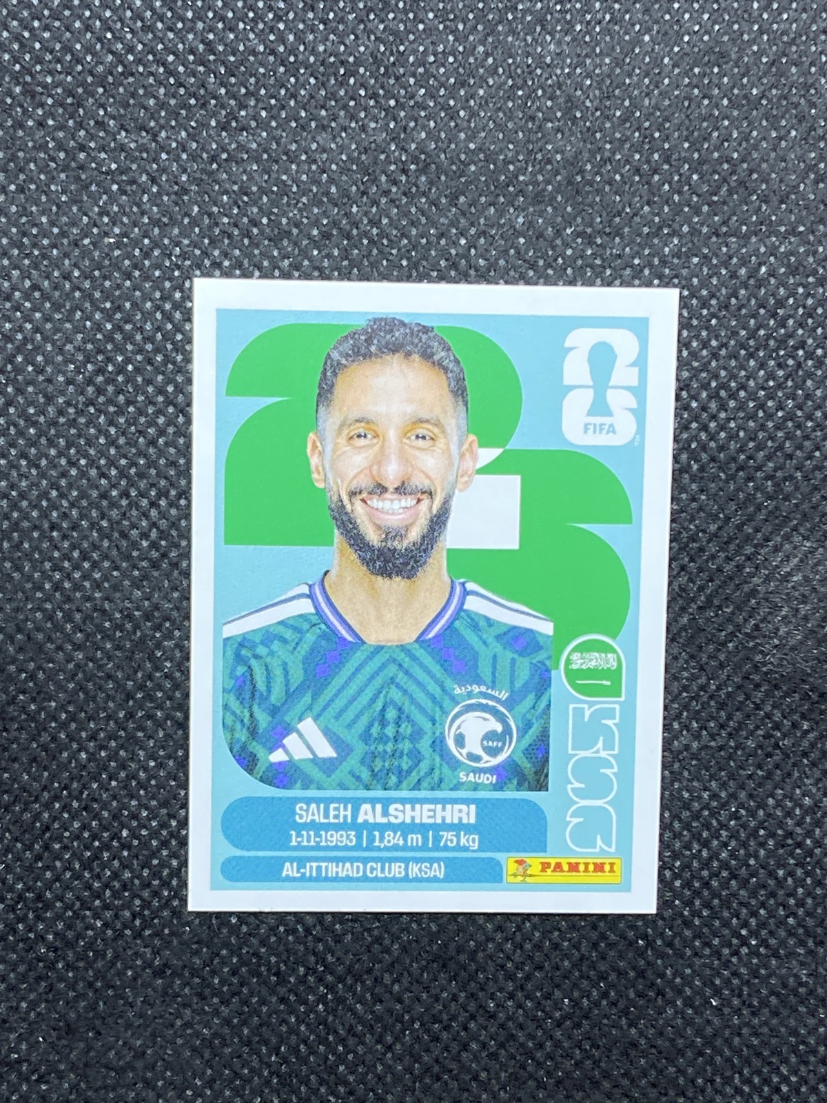 2026 Panini FIFA World Cup Stickers Saleh Al-Shehri KSA Saudi Arabia #KSA19