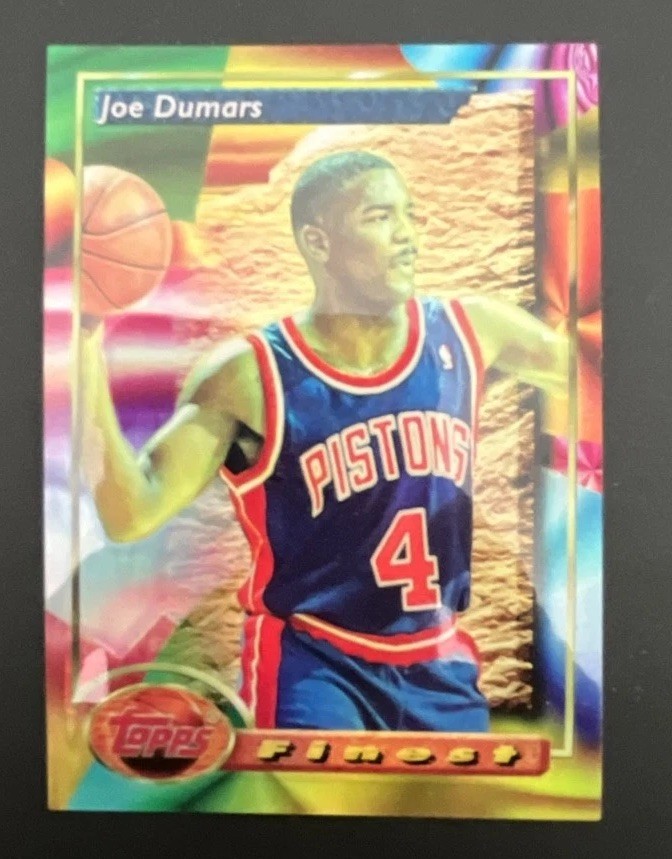 1993-94 Topps Finest – Joe Dumars #199 Refractor-Free Shipping