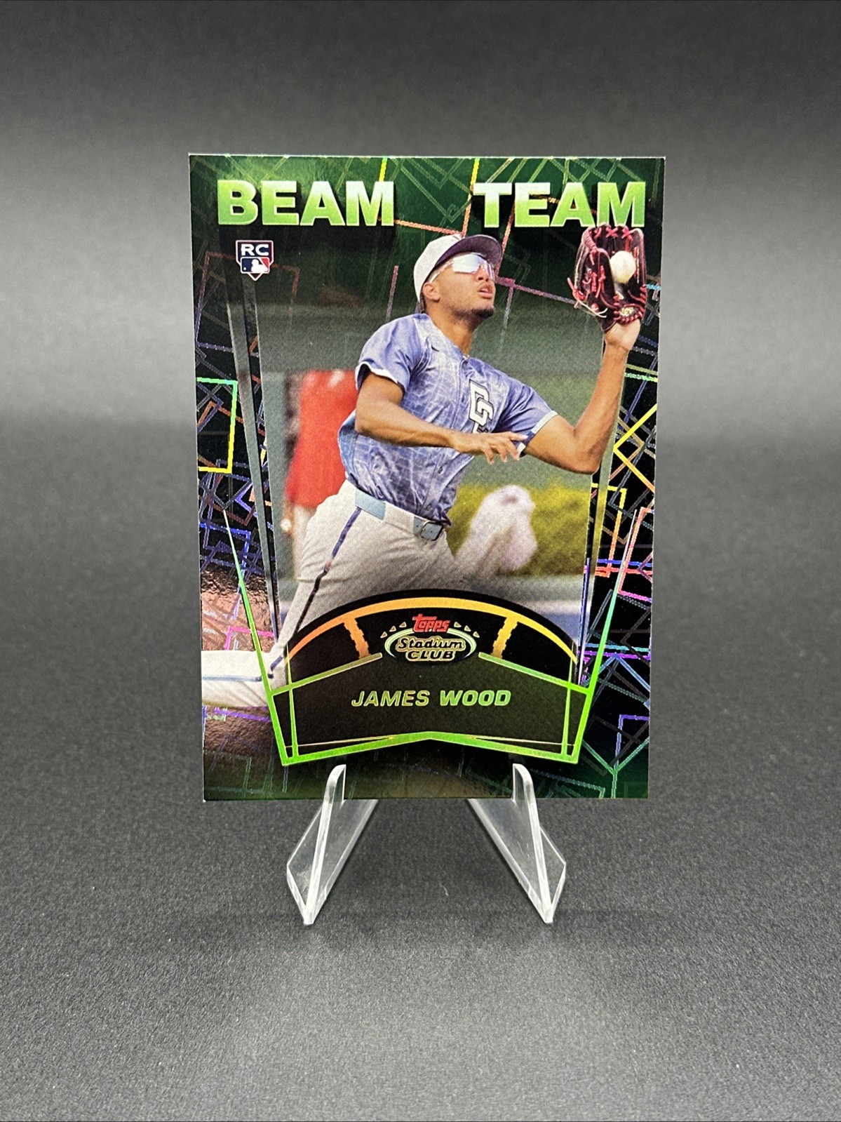 2025 Topps Stadium Club Beam Team James Wood RC #BT-2 SSP Washington Nationals