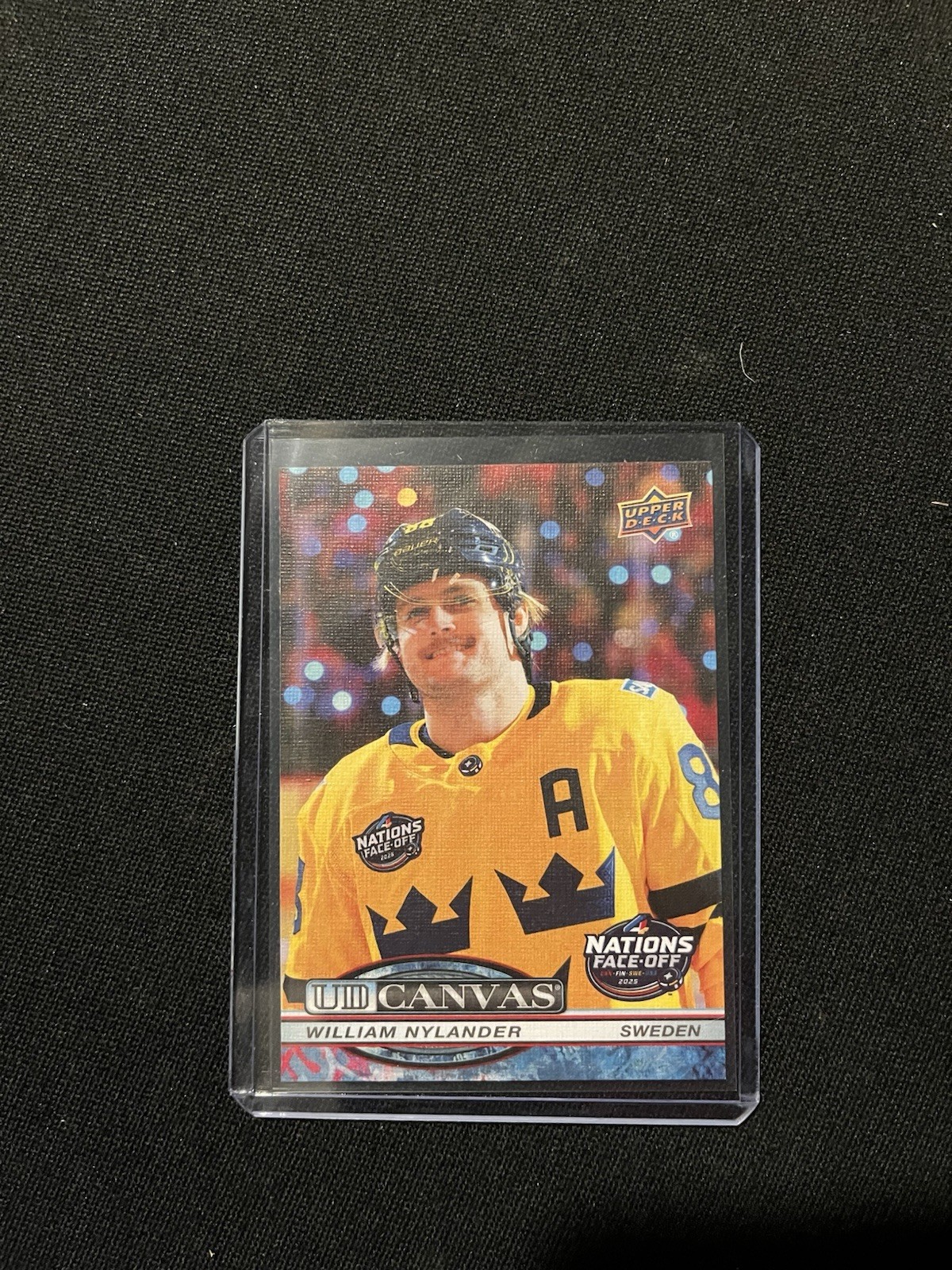 WILLIAM NYLANDER ’25/26 Upper Deck 4 Nations Face-Off UD CANVAS card #C-410