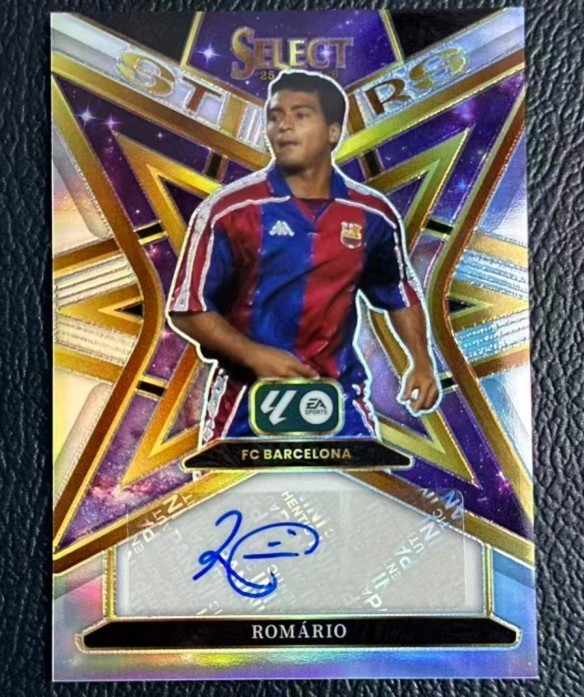 Romario 2025-26 Panini Select La Liga Stars Silver Auto #ST-RO