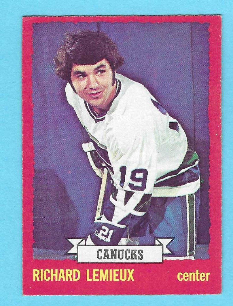1973-74 OPC 53 Richard Lemieux Vancouver Canucks! NM-MT! *SET BREAK*
