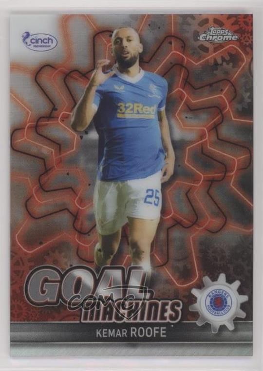 2021-22 Topps Chrome SPFL Scottish Premier League Goal Machines Kemar Roofe g1z