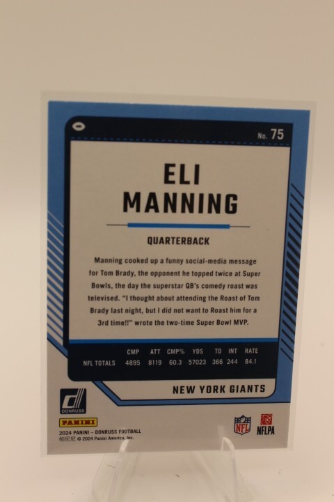 Eli Manning 2024 Donruss RED PRESS PROOF #75 New York Giants