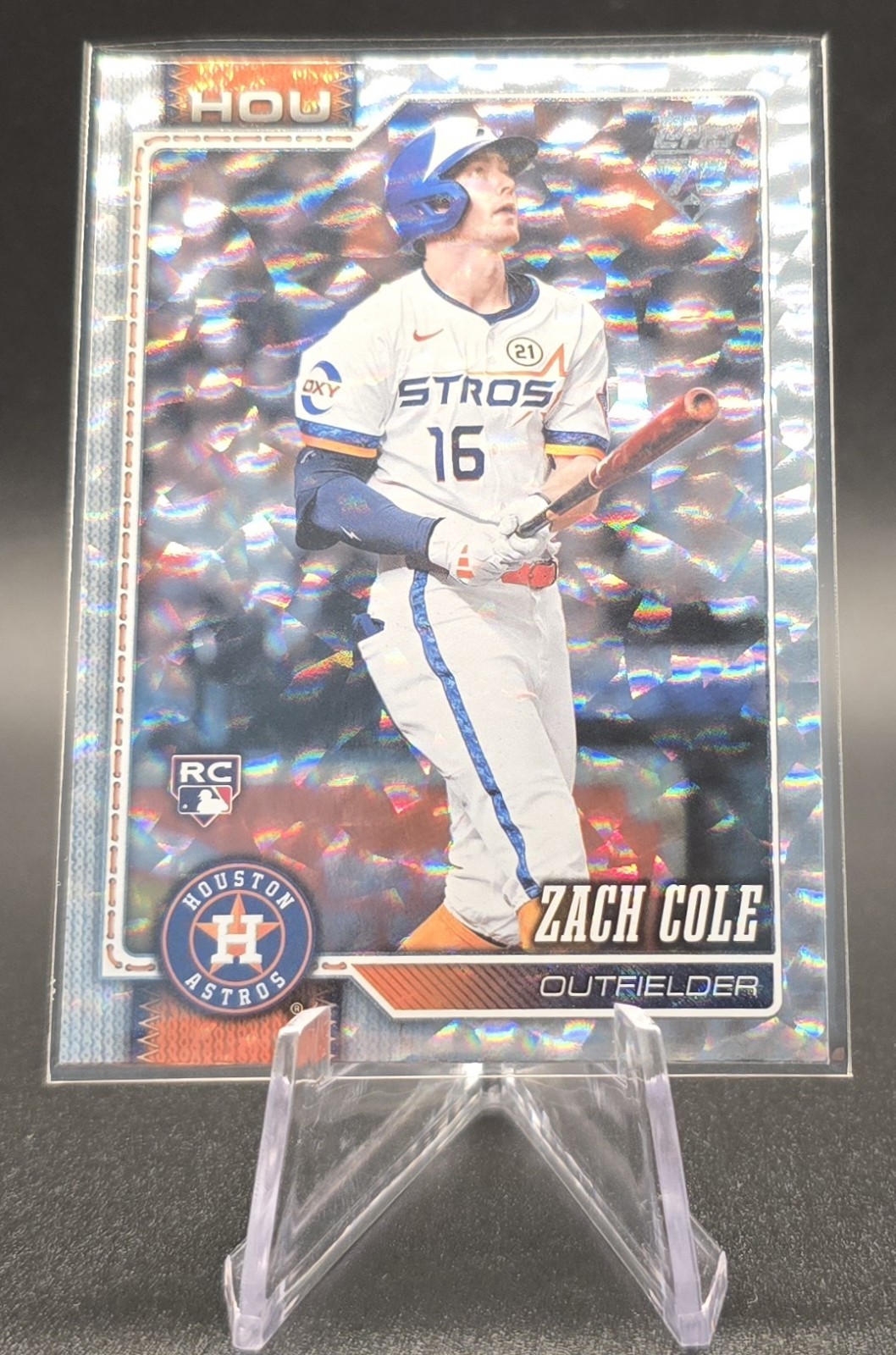 2026 Topps Zach Cole RC Silver Crackle Rookie Houston Astros #601