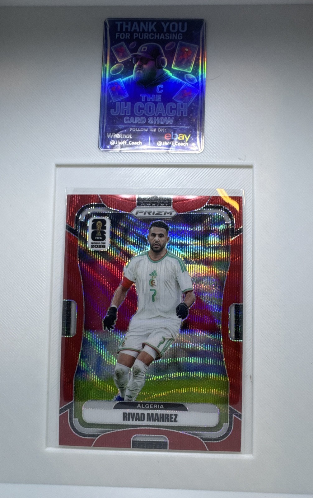 Riyad Mahrez (Algeria) 2026 Prizm FIFA World Cup Soccer- RED Prizm /39!