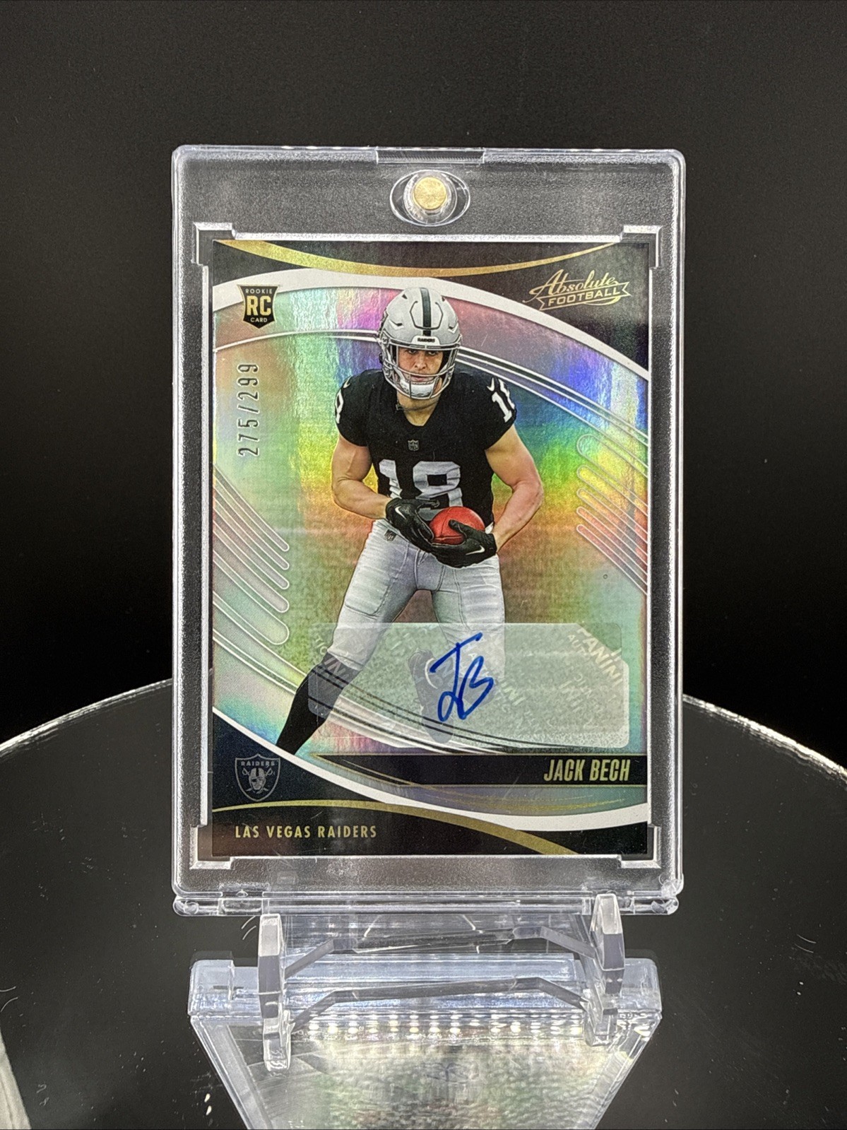 2025 Panini Absolute Rookies Jack Bech #128 Spectrum Signatures /299 (AU, RC)