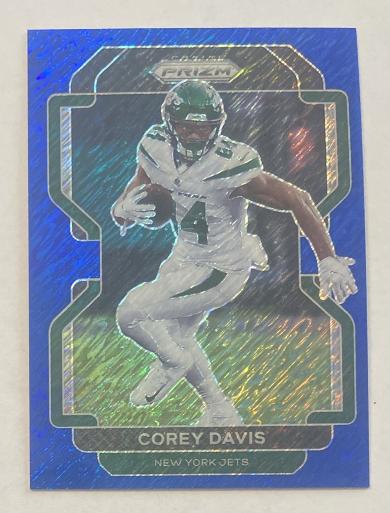2021 Panini Prizm #d /25 Blue Shimmer Prizm SP Insert Corey Davis