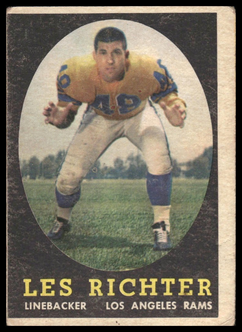 1958 Topps #105 Les Richter Los Angeles Rams