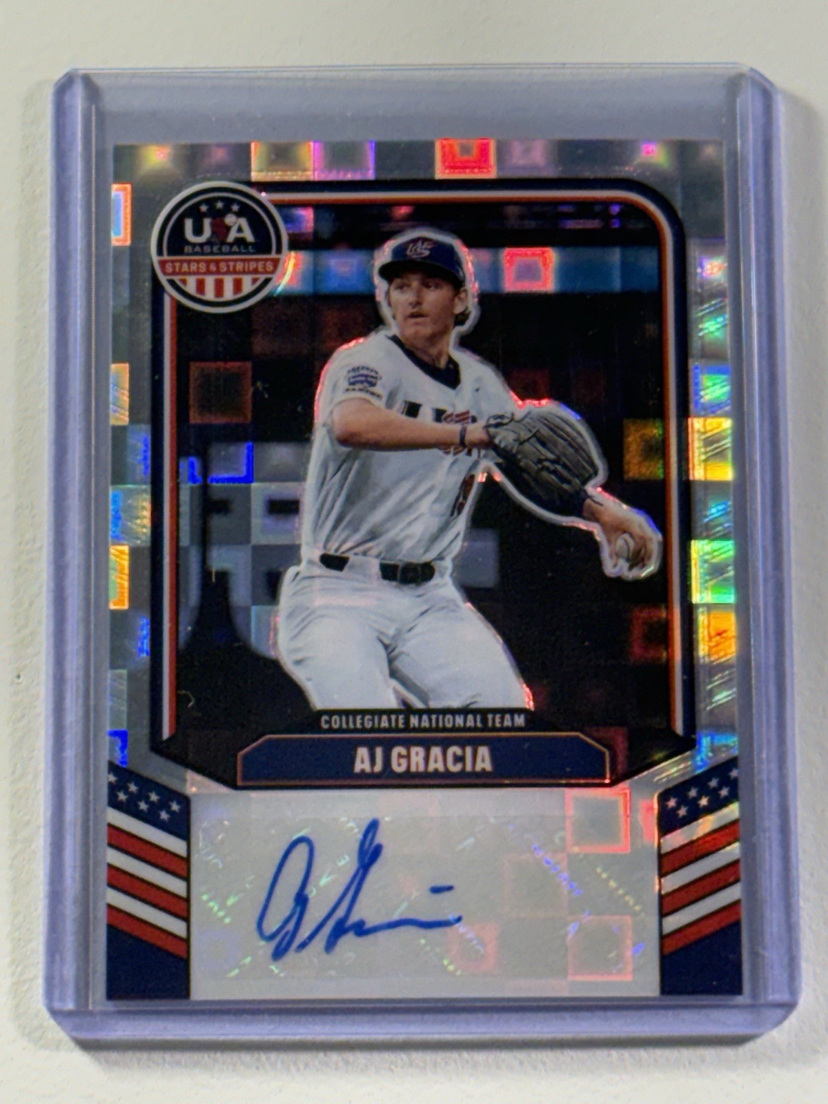 2026 Panini Stars & Stripes AJ GRACIA Pandora Auto /225 2026 Draft BRAVES🔥🎆🎇