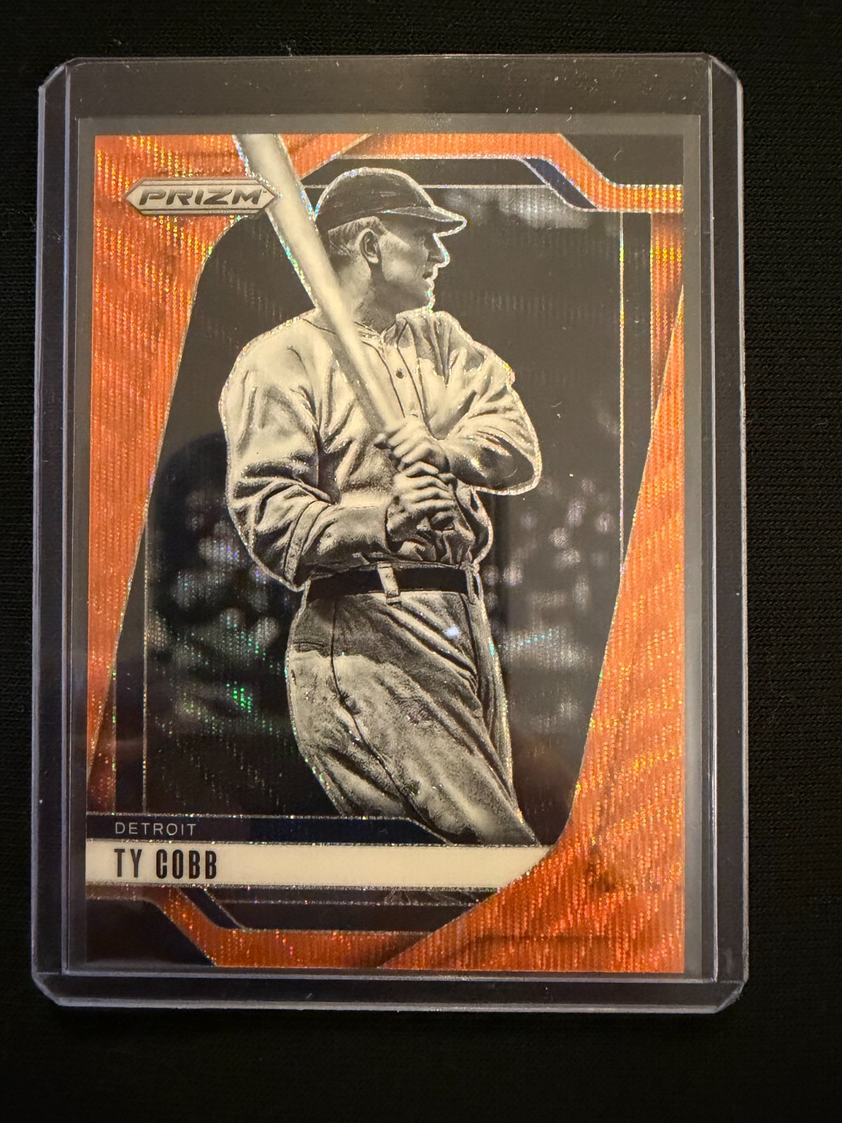 Ty Cobb 2025 Prizm Orange Wave Prizm #5/49 – Detroit Tigers