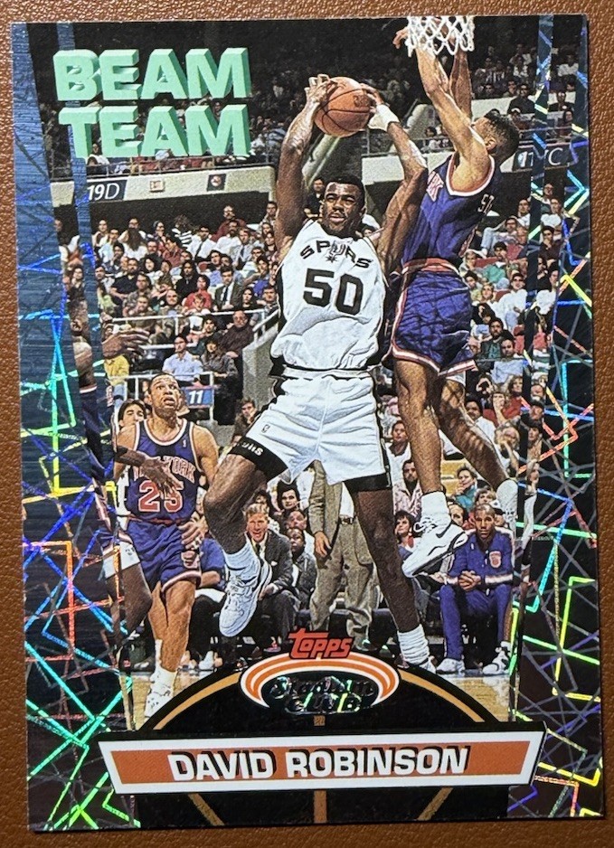 1992-93 Topps Stadium Club – Beam Team David Robinson #20 San Antonio Spurs HOF