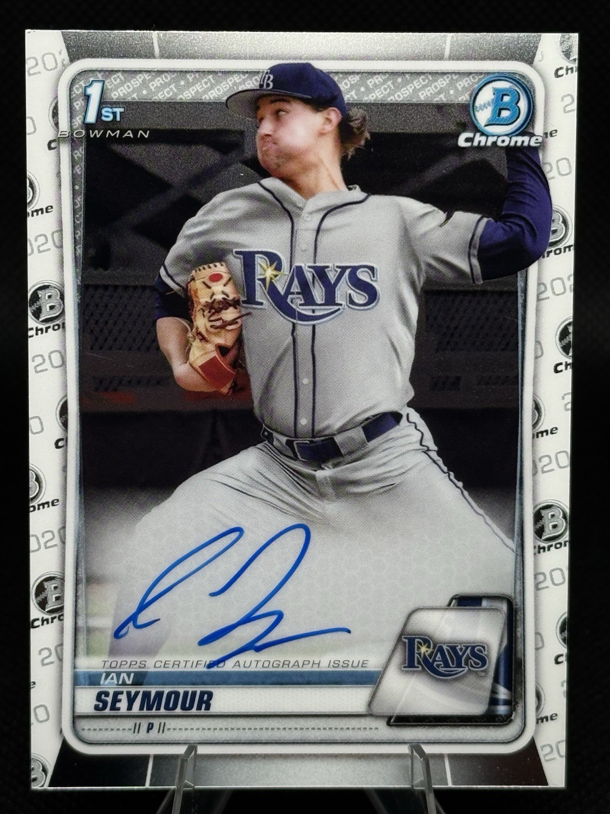 2020 Bowman Draft – Chrome Draft Picks Autographs Ian Seymour #CDA-IS (AU, RC)