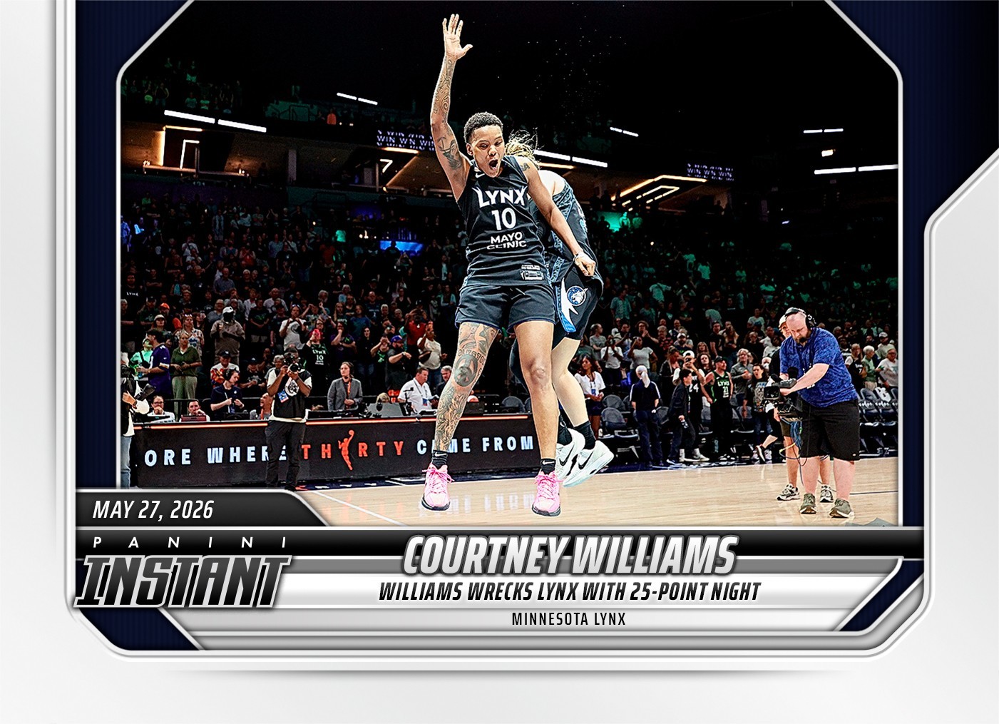 *PRESALE* 2026 Panini Instant WNBA Courtney Williams #96 ~ Minnesota Lynx