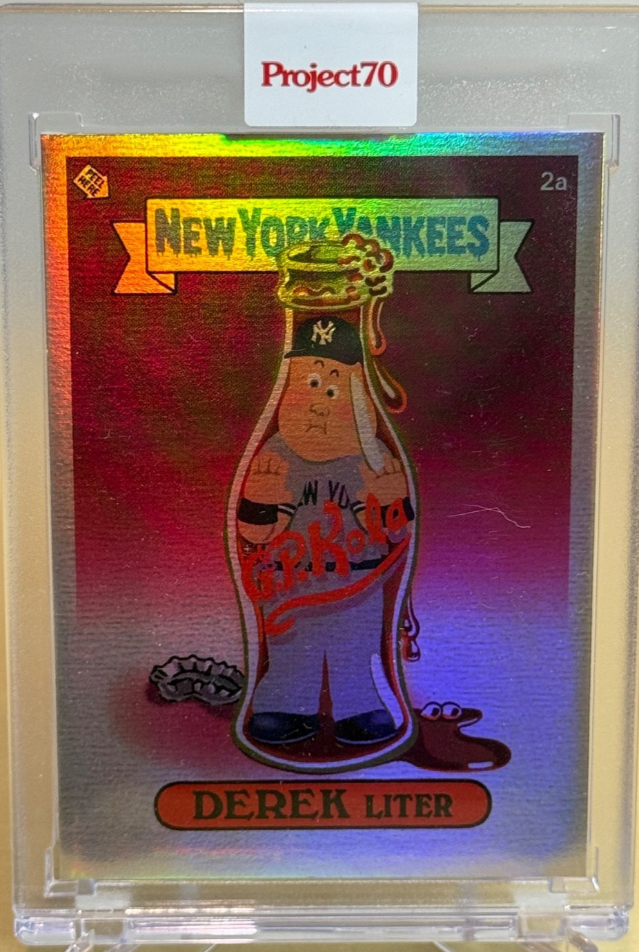 DEREK LITER JETER * RAINBOW FOIL /70 * 2021 TOPPS PROJECT 70 KEITH SHORE GPK 737