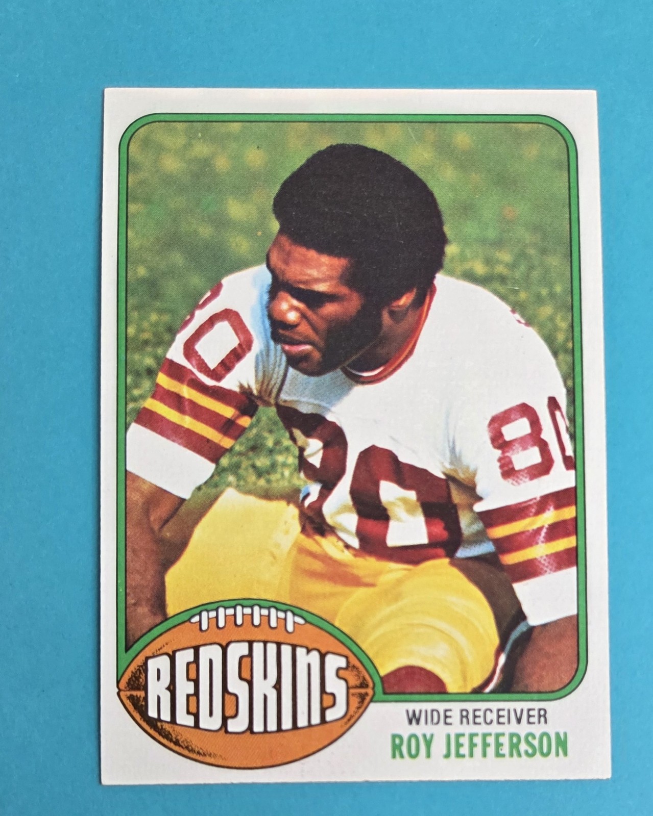 1976 Topps #289 Roy Jefferson Washington Redskins FOOTBALL Card 6E