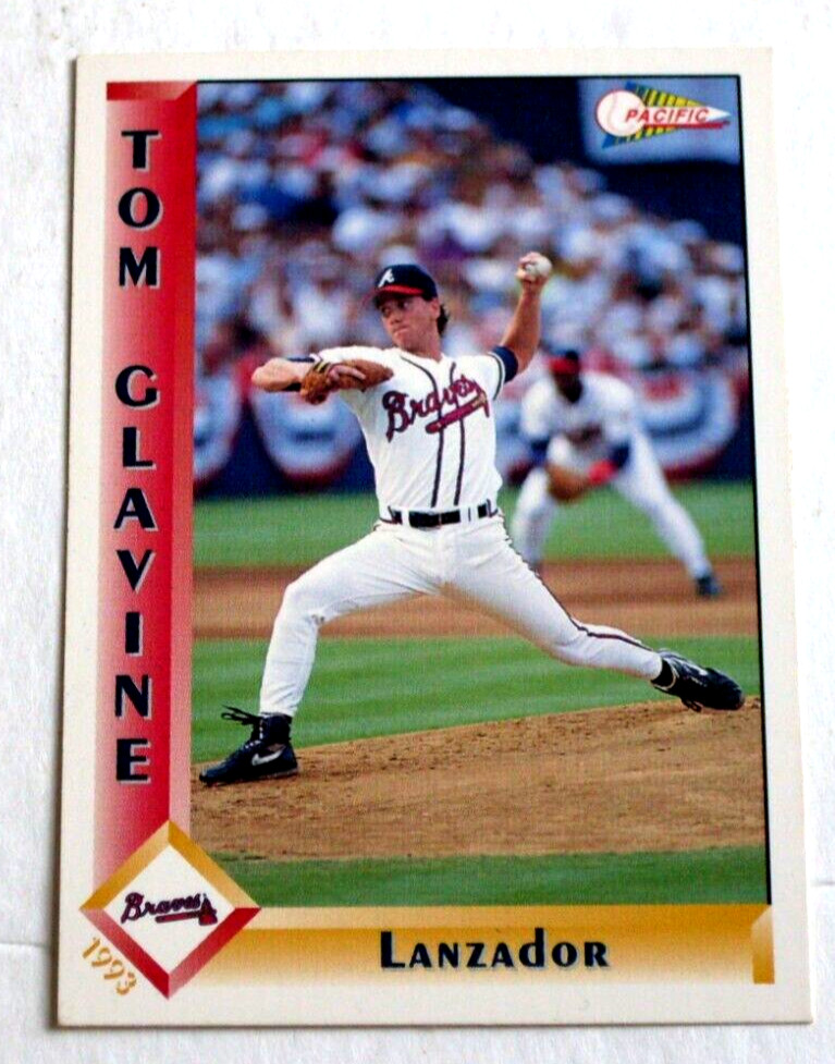 1993 Pacific Spanish Atlanta Braves Baseball Card #6 Tom Glavine