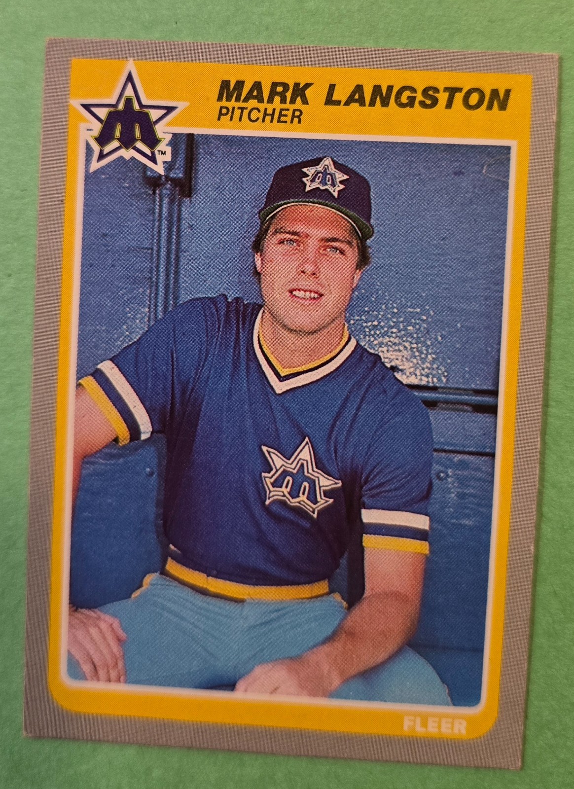 1985 Fleer Baseball Card #492 Mark Langston – Free Shipping