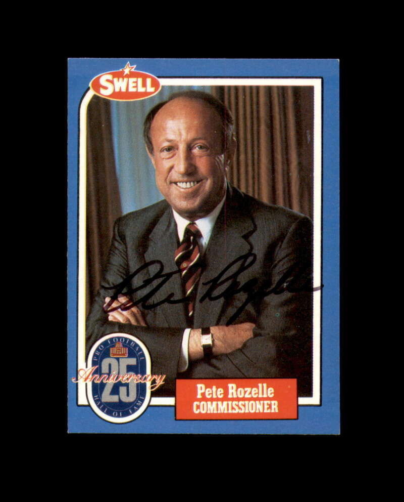 Pete Rozelle Hand Signed 1988 Swell Autograph