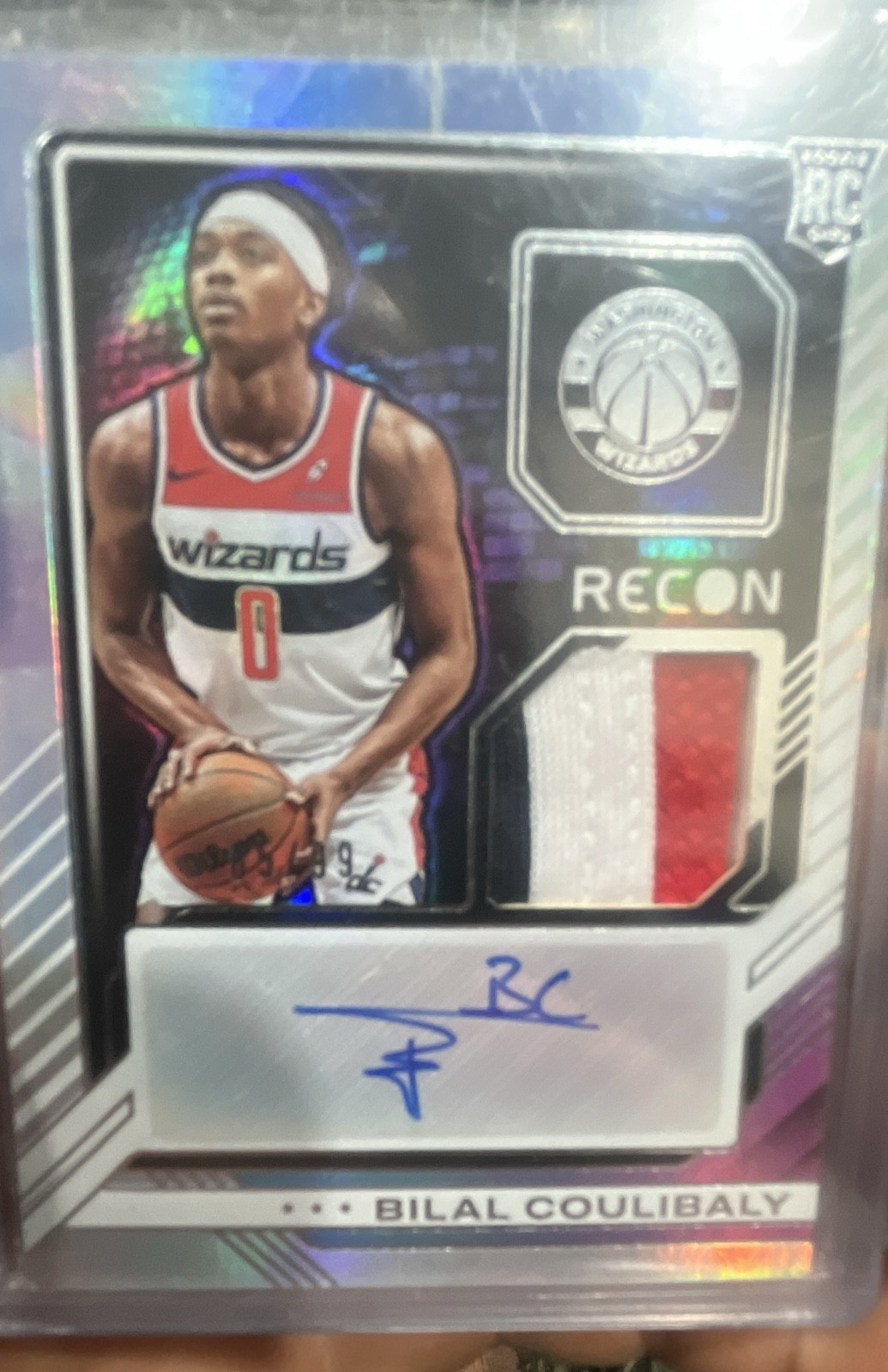 2023-24 Panini Recon – Rookie Jersey Autographs Bilal Coulibaly #RJA-3 /99