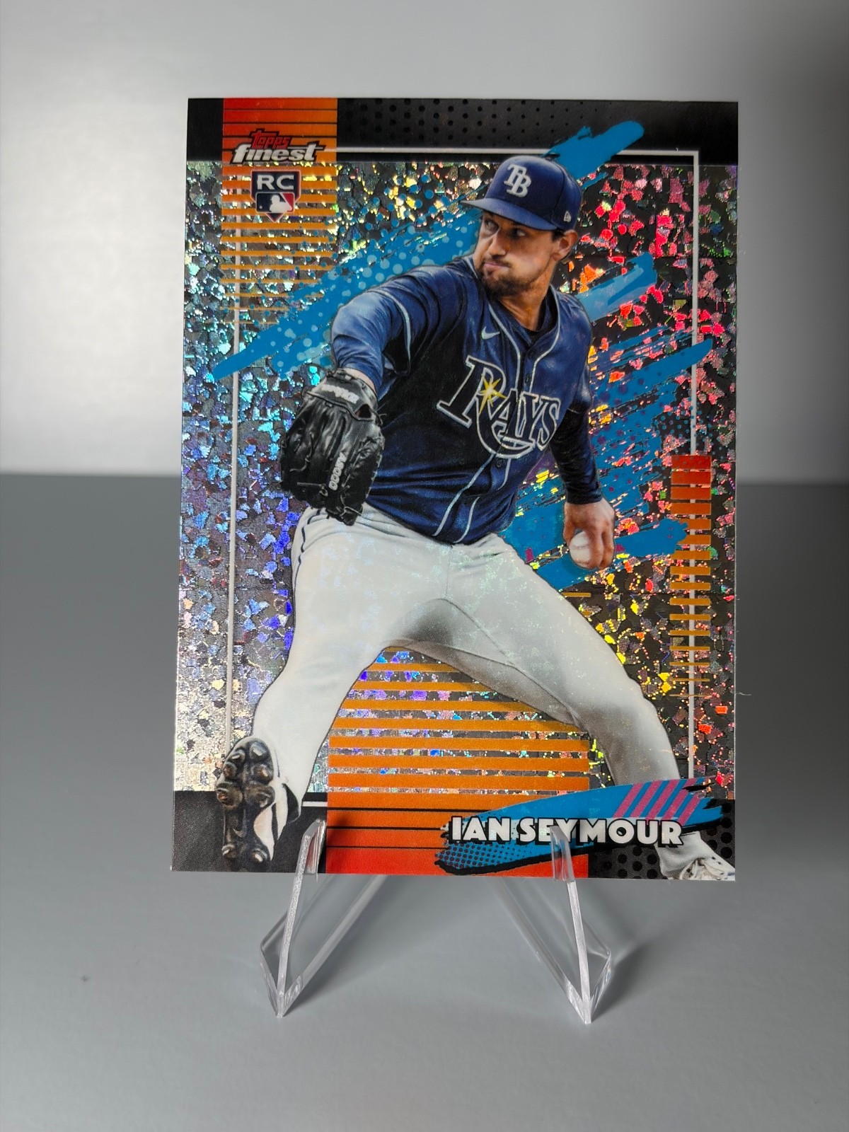 Ian Seymour (RC) 2026 Topps Finest Mini Diamond Refractor Parallel #165 Rays