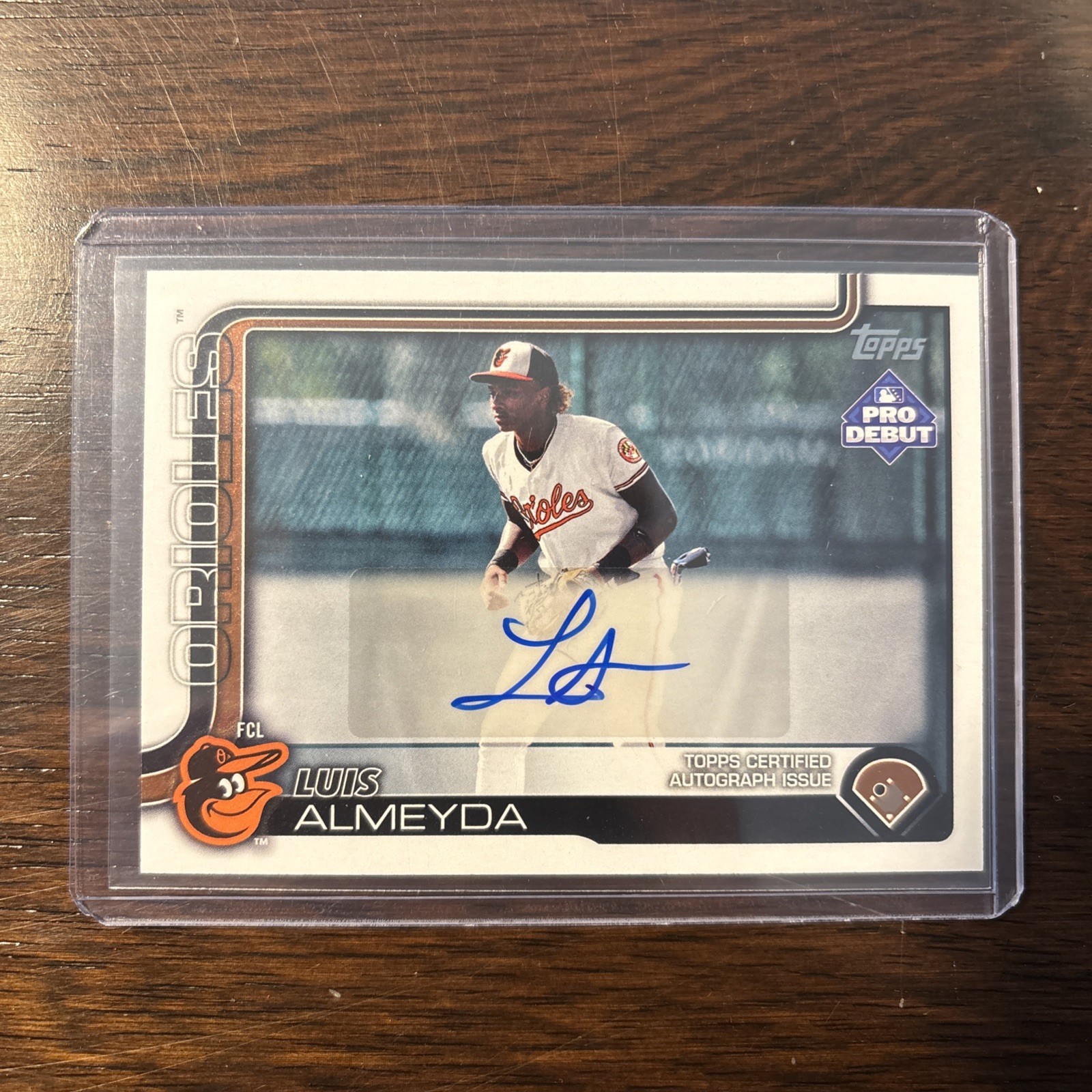LUIS ALMEYDA 2025 Topps Pro Debut AUTO #PD-49 Baltimore Orioles!