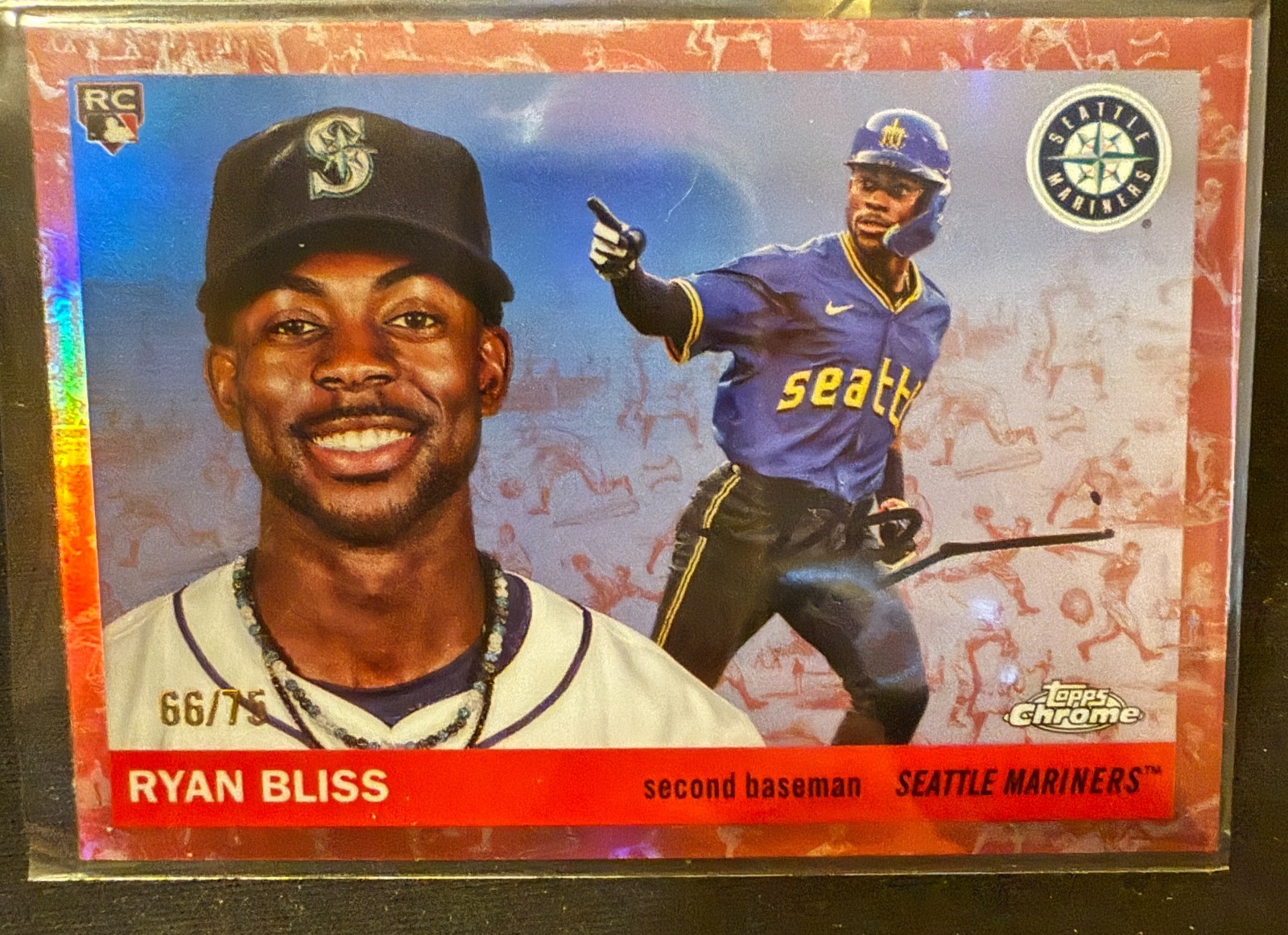 2025 Topps Platinum Chrome Ryan Bliss Rose Gold Toile 66/75 (RC)