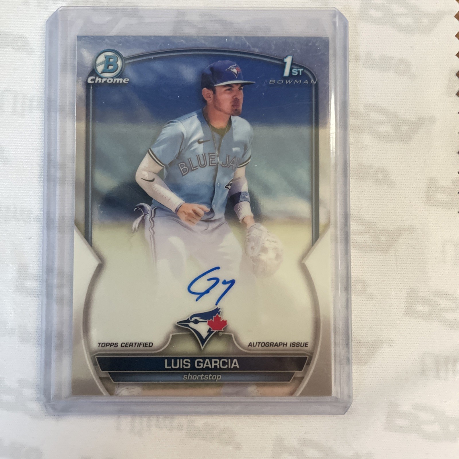 2023 Bowman Chrome 1st Bowman Luis Garcia Auto #CPA-LG Toranto Blue Jays Rookie