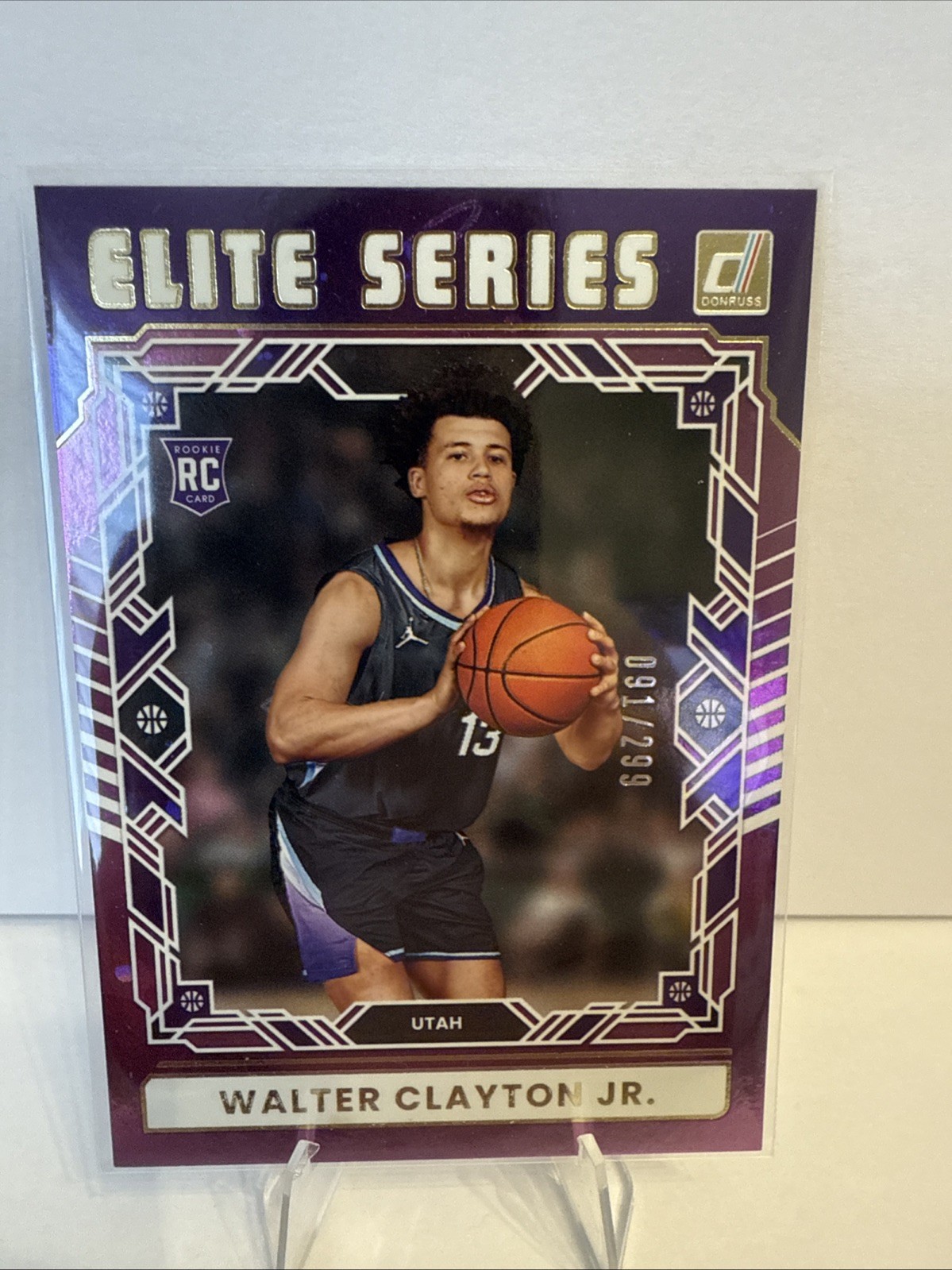 2025-26 Panini Donruss – Walter Clayton Jr. Elite Series #9 Cosmos (RC) /299