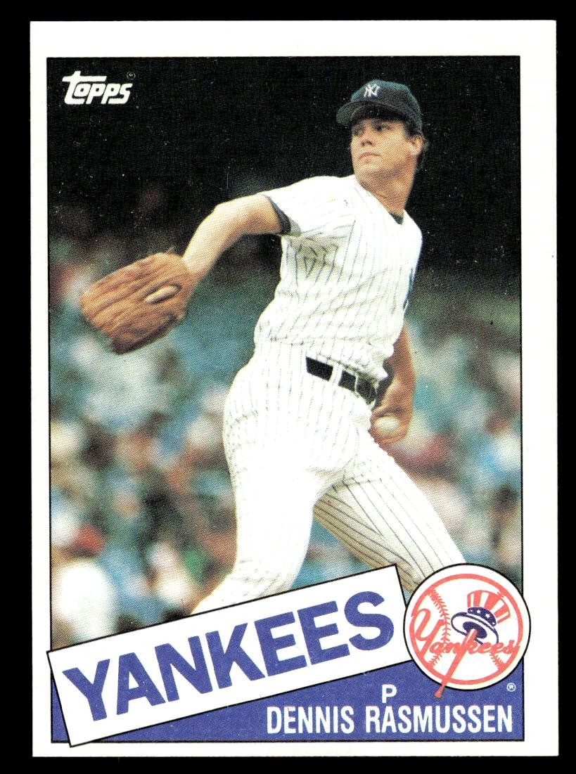 1985 Topps #691 Dennis Rasmussen New York Yankees