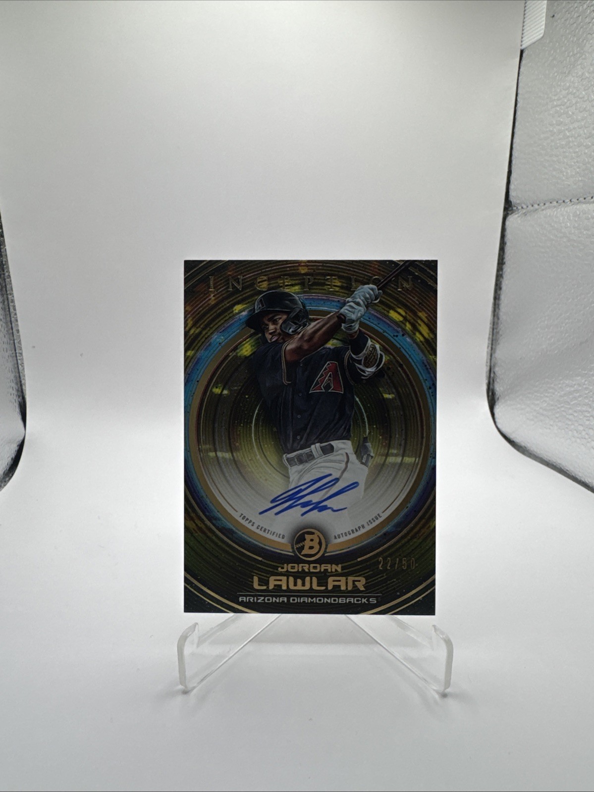 2022 Bowman Inception JORDAN LAWLER On-Card AUTO /50 – ARIZONA DIAMONDBACKS