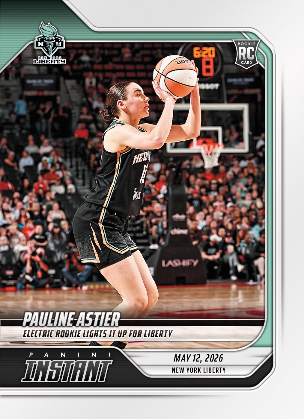 2026 Panini Instant WNBA Pauline Astier ROOKIE CARD SP New York Liberty #50 RC