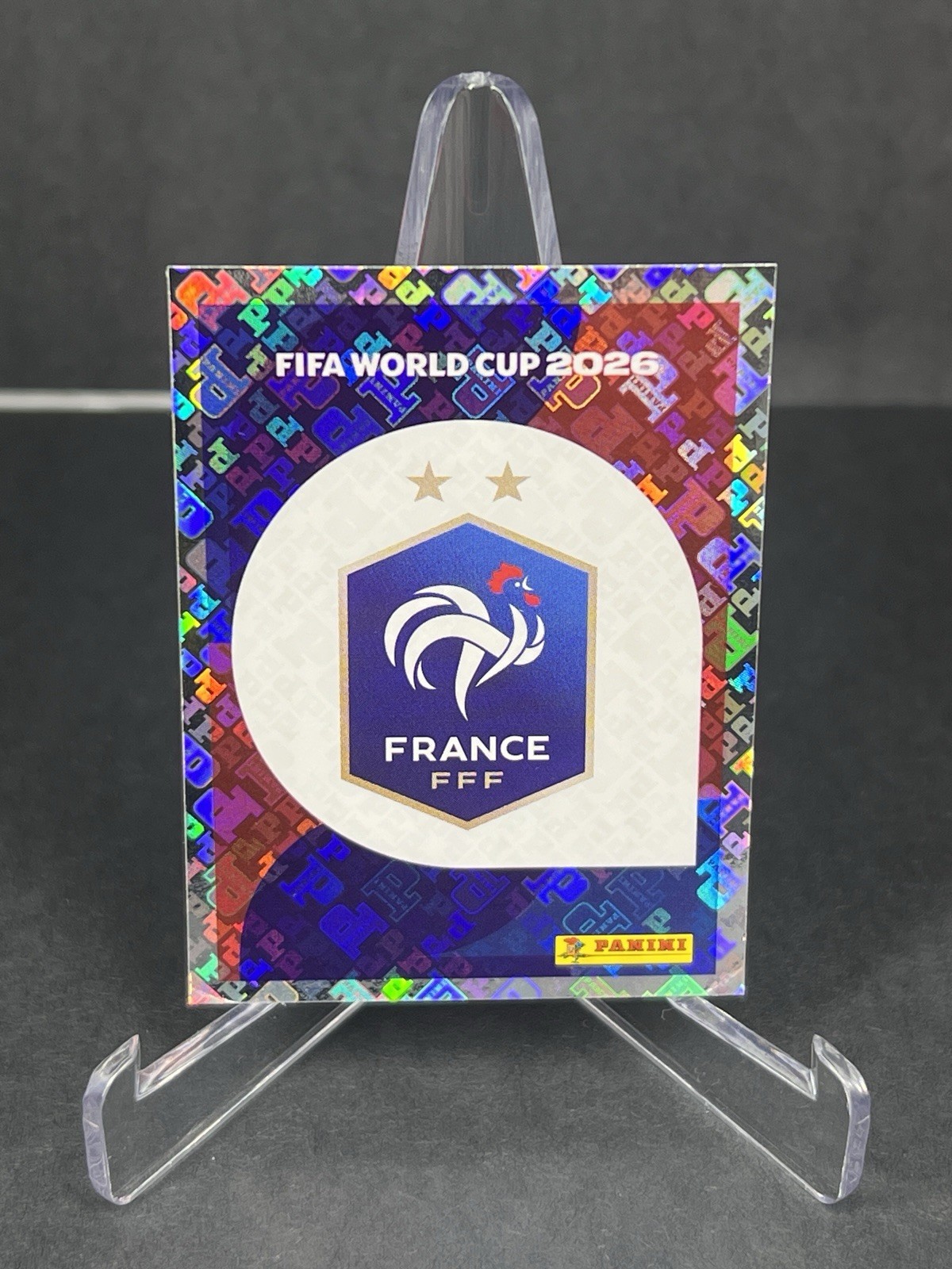 2026 Panini FIFA World Cup France Badge Logo Sticker Foil #FRA 1