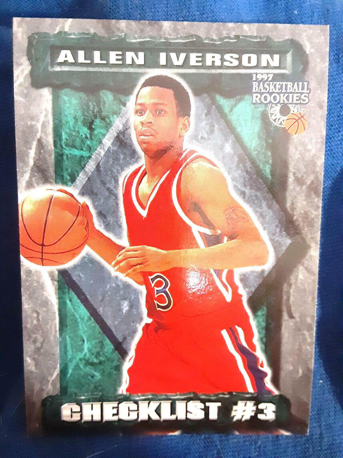 Allen Iverson 1997 The Score Board Basketball Rookies Checklist Rookie Card #88