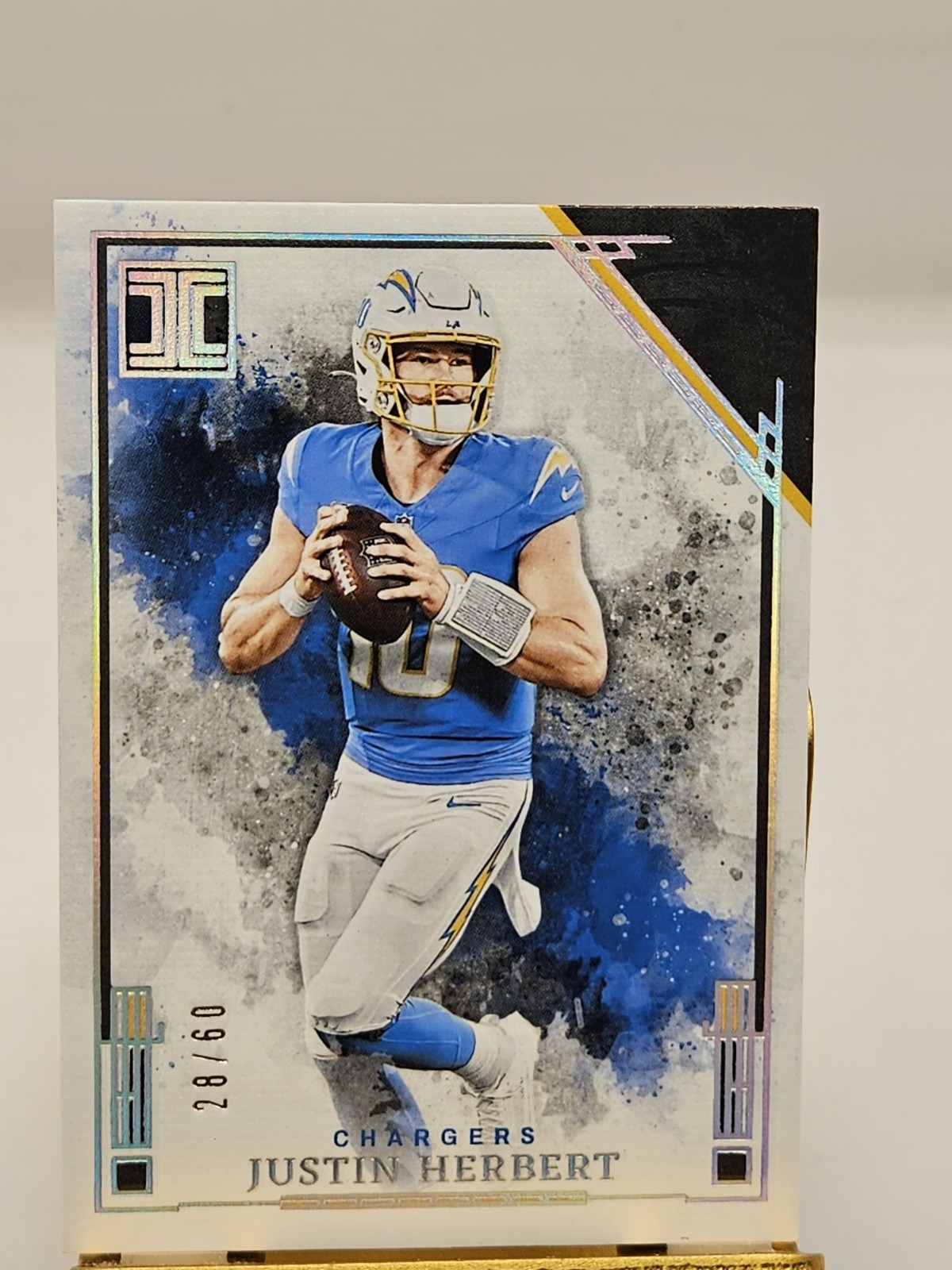 2025 Panini Impeccable – Justin Herbert #38 Silver /60 SP San Diego Chargers