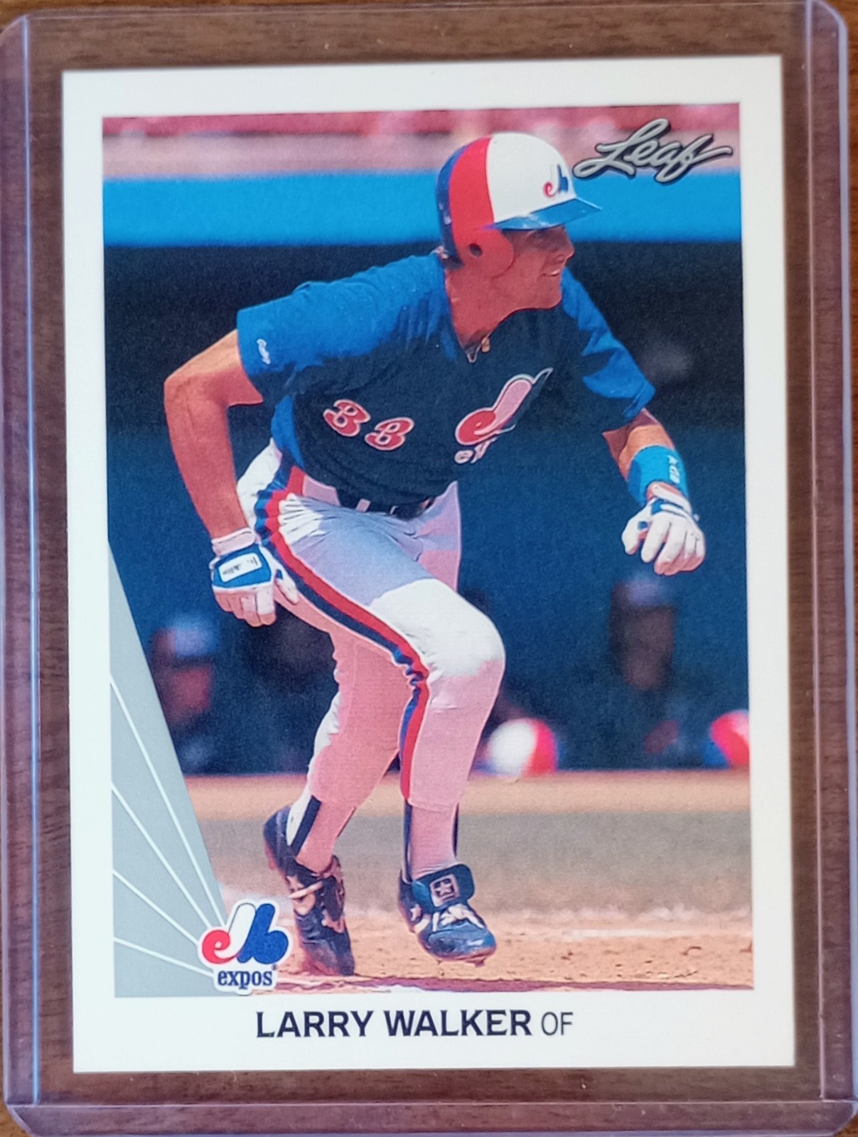 Larry Walker 1990 Leaf #325 Rookie Card RC Montreal Expos
