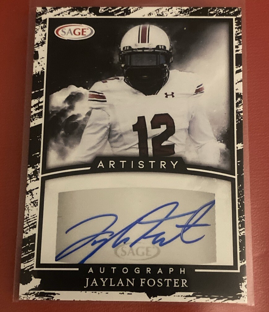 Jaylan Foster – 2022 Sage Football Artistry Rookie Autograph