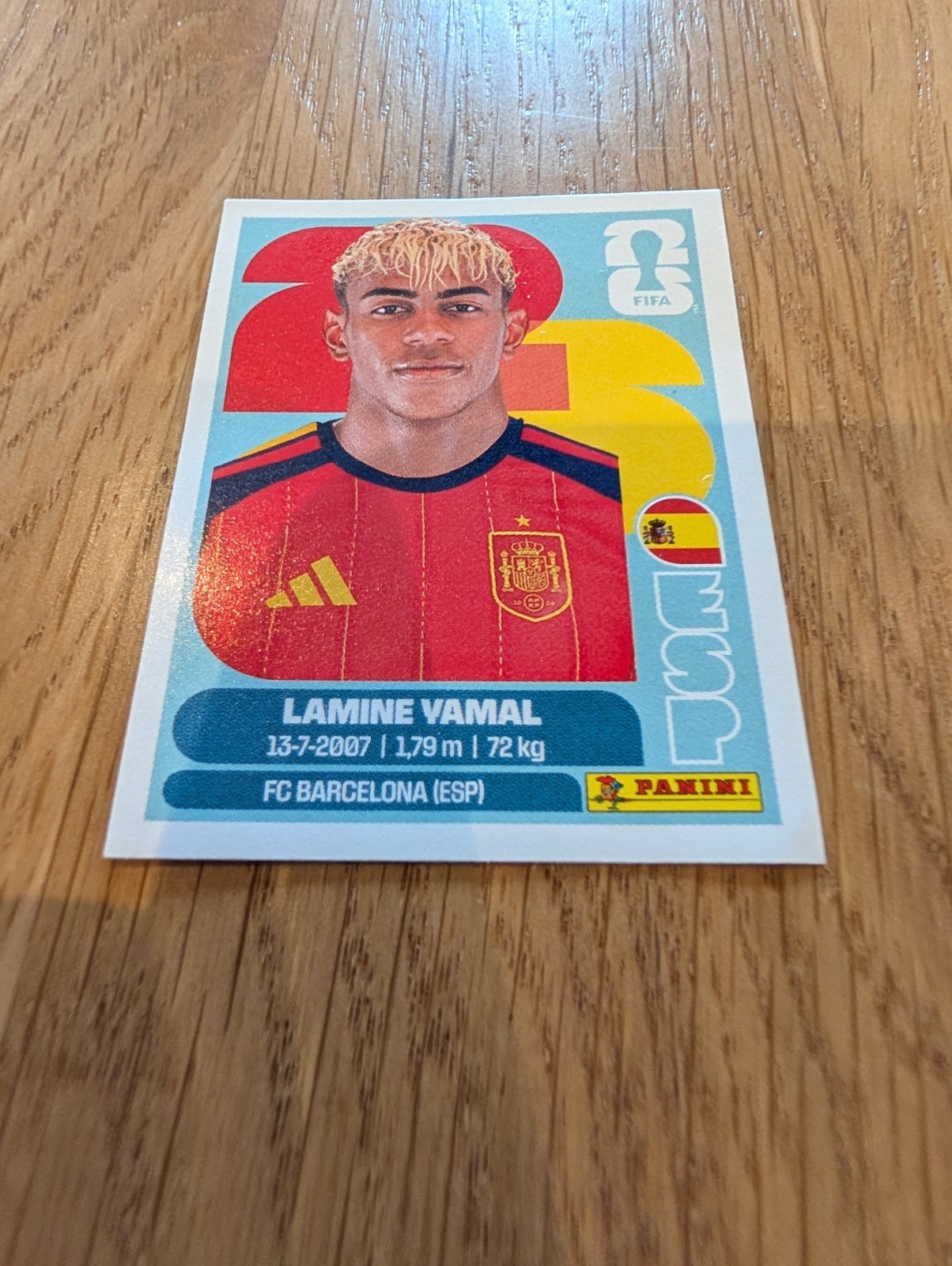 2026 Panini FIFA World Cup Lamine Yamal #ESP15 – Sticker Spain