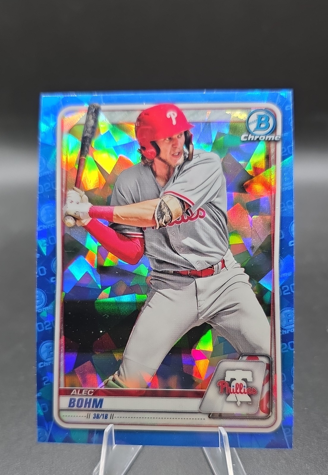 2020 Bowman Chrome Sapphire Edition – Alec Bohm #BCP-29 (RC) Phillies Card