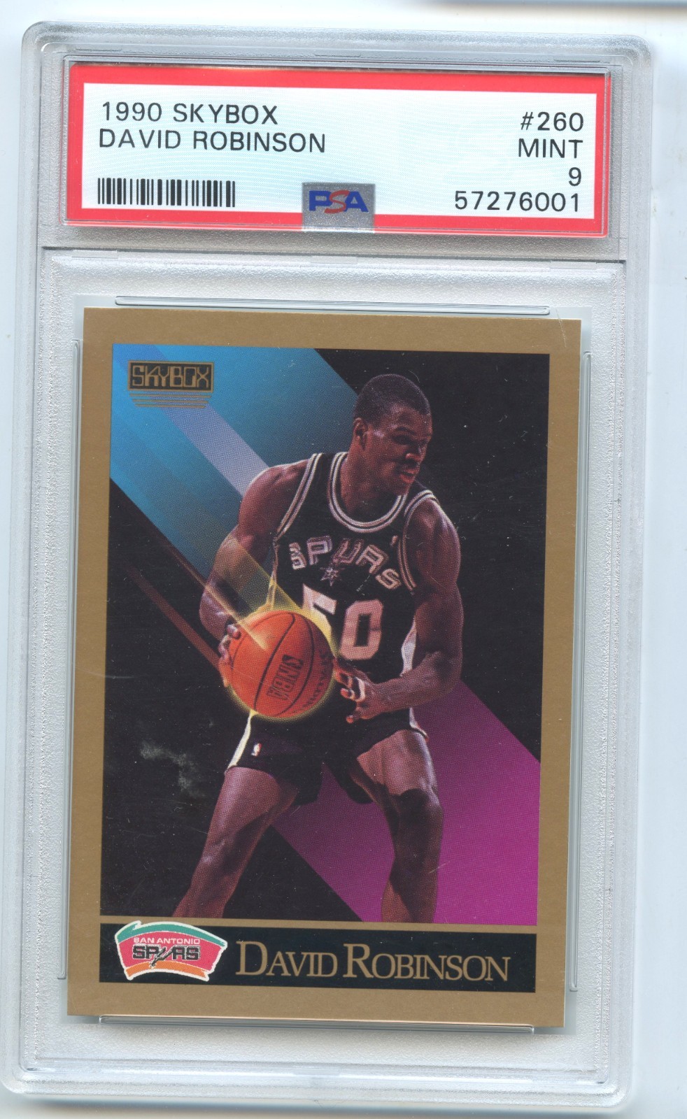 David Robinson 1990 SkyBox #260 PSA 9 MINT NBA Sports Trading Card Collection