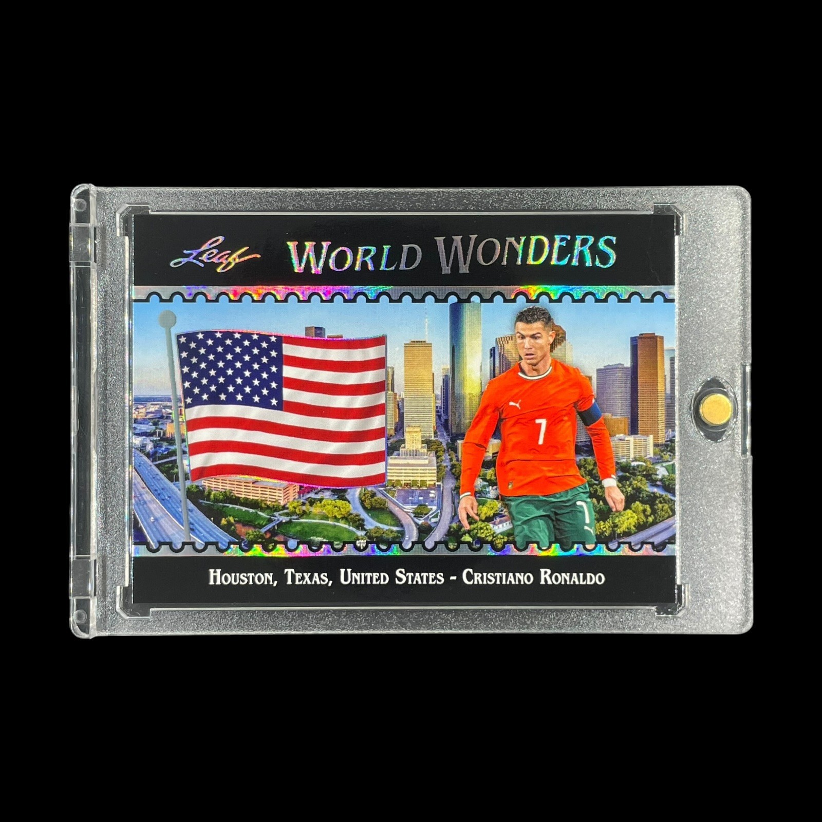 CRISTIANO RONALDO SILVER HOLO 2026 Leaf Soccer World Wonders Exclusive SP Card