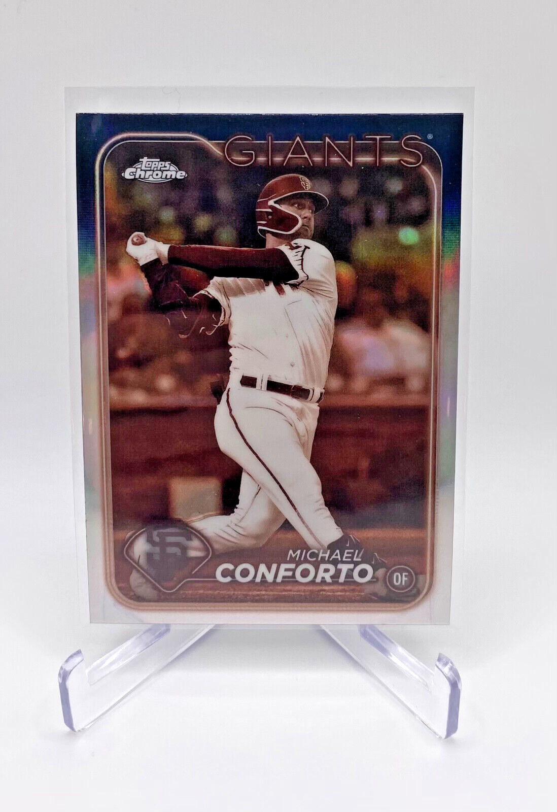 2024 Topps Chrome Michael Conforto #256 Sepia Refractor San Francisco Giants