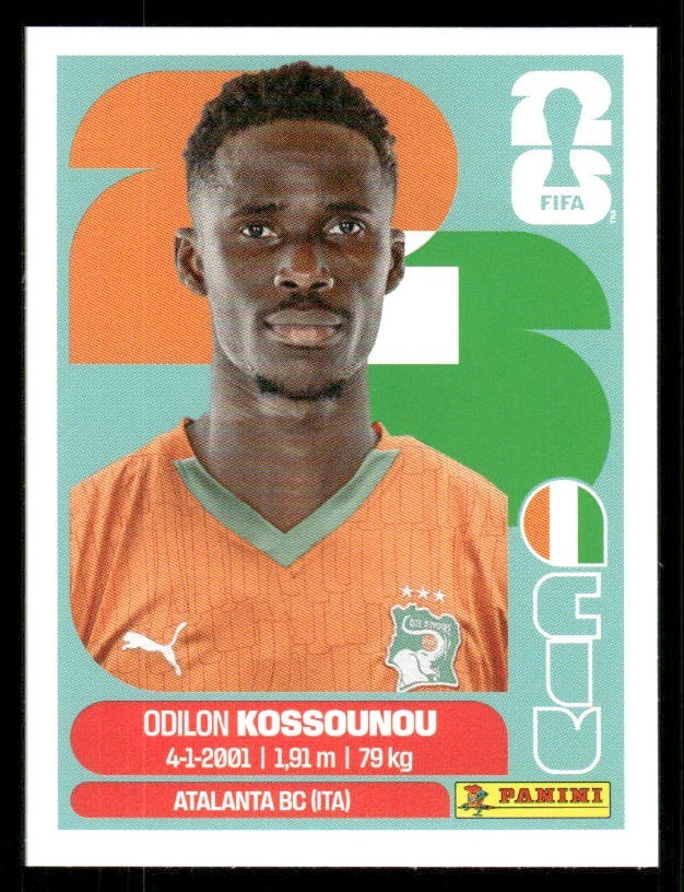 2026 USA Fifa World Cup Panini Sticker ODILON KOSSOUNOU Ivory Coast CIV5
