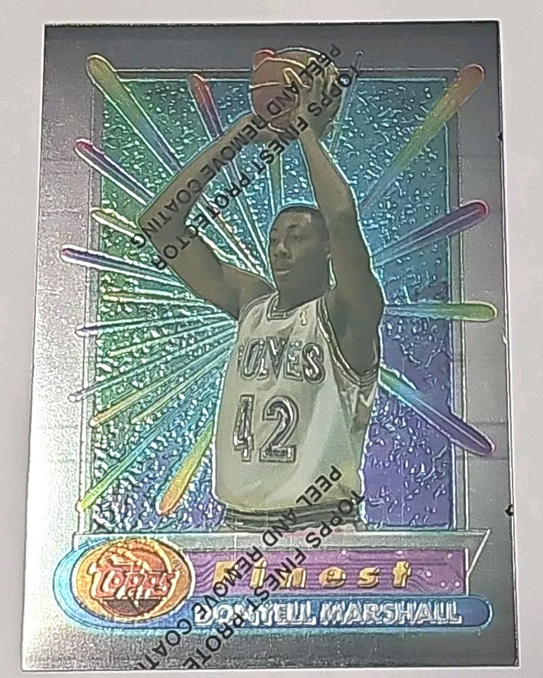 1994-95 Topps Finest Donyell Marshall Rookie #313 Minnesota Timberwolves